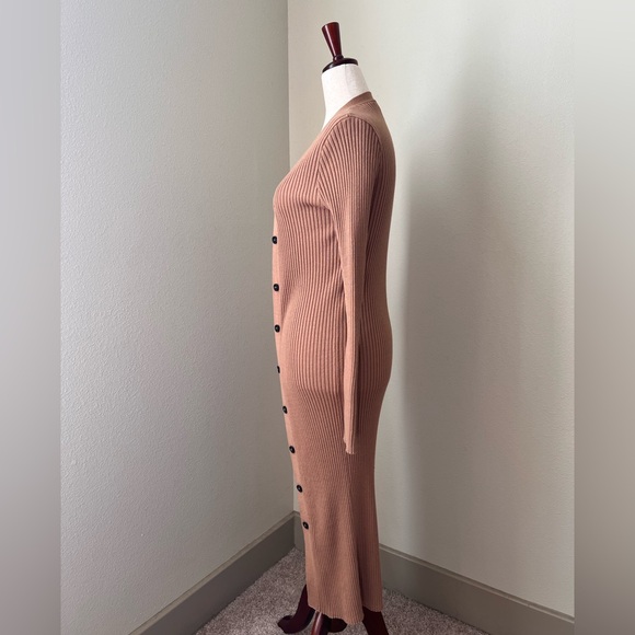 Forever 21 Camel Knit Longline Duster Cardigan - Small - Picture 2 of 4